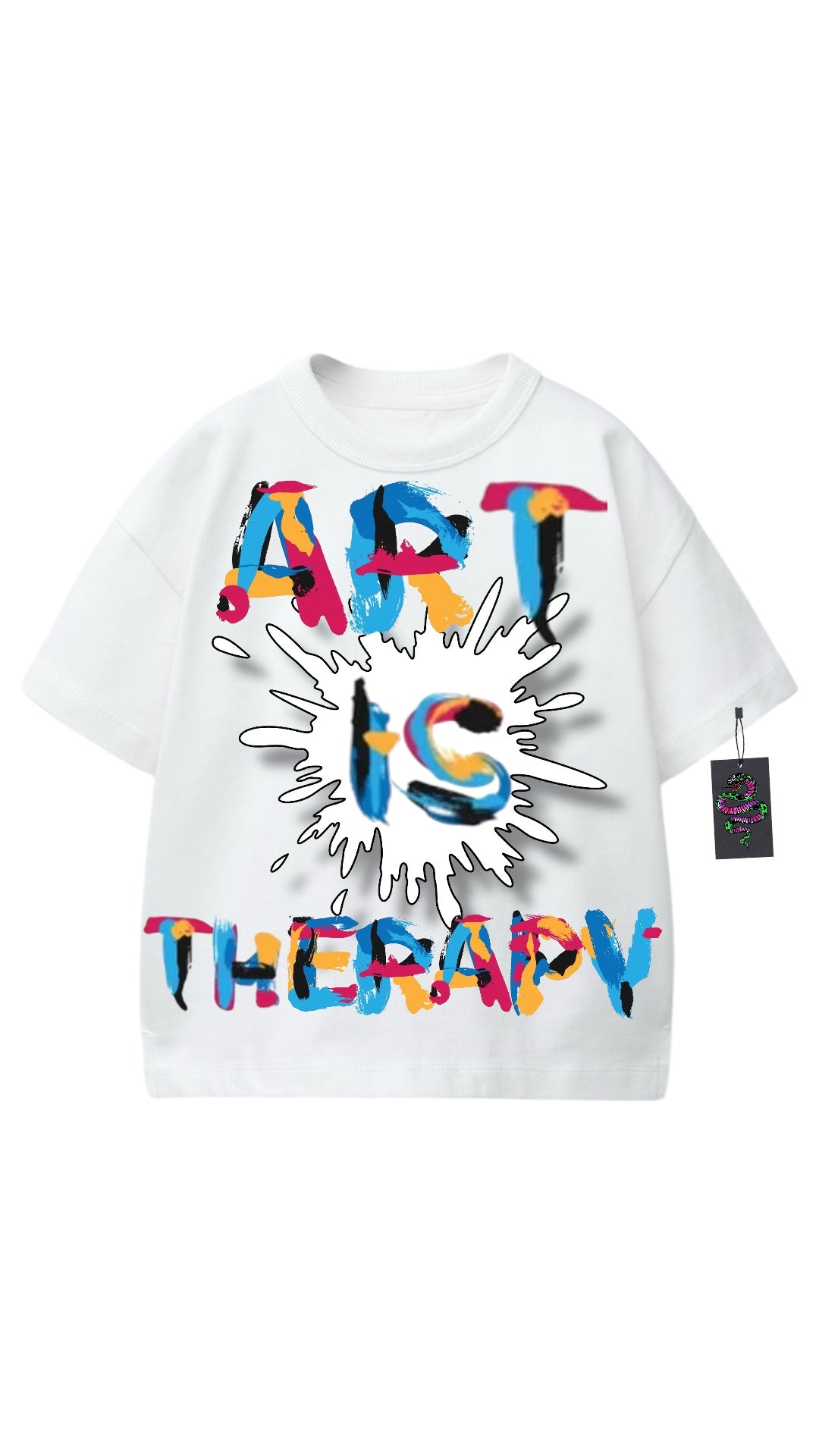 (Pre Order)WHITE ART IS THERAPY TEE